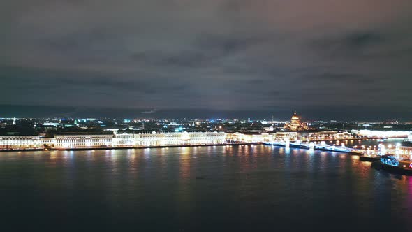 Aerial View To St Isaac's Cathedral, St Petersburg, Russia