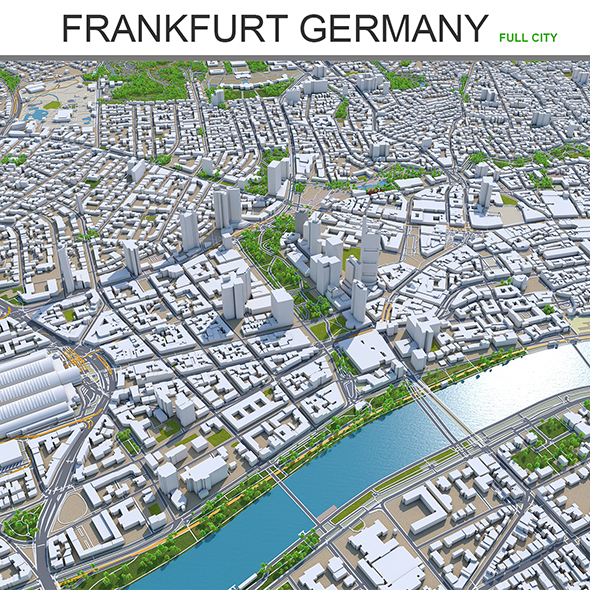 Frankfurt City Germany - 3Docean 27716261
