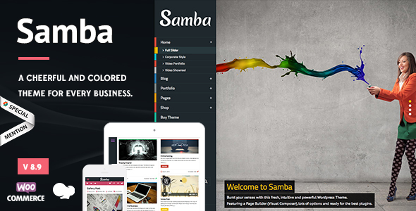 Samba - Colored - ThemeForest 5691055