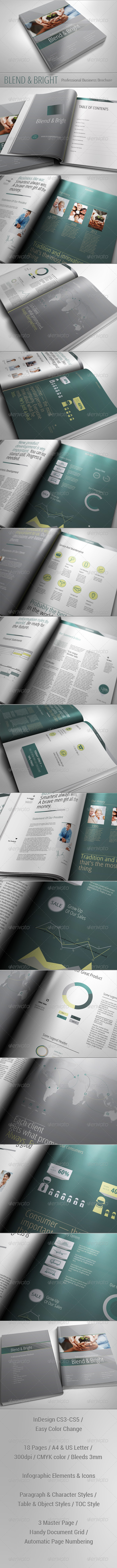 Blend & Bright - Professional Business Brochure - Corporate Brochures