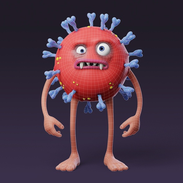 Coronavirus Character Model - 3Docean 33715599