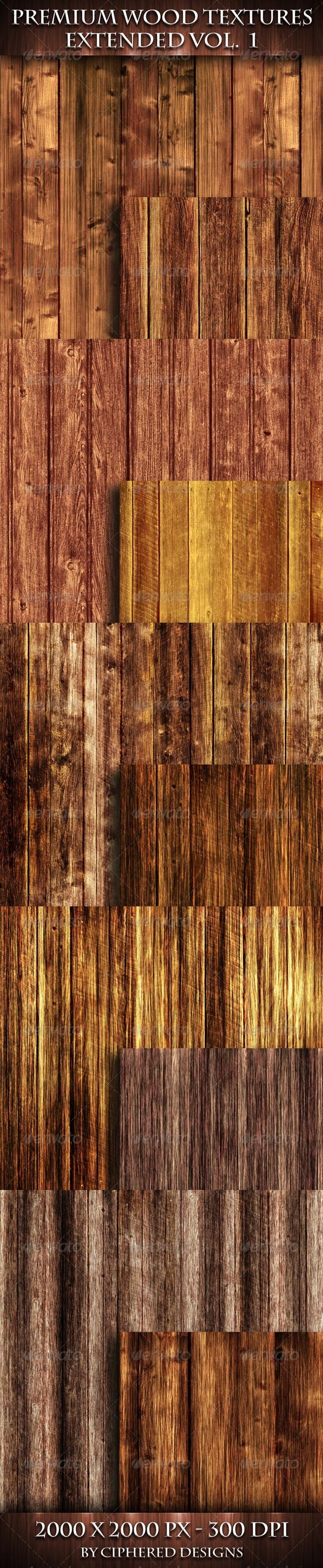 Premium Wood Textures Extended - Vol. 1 - Wood Textures