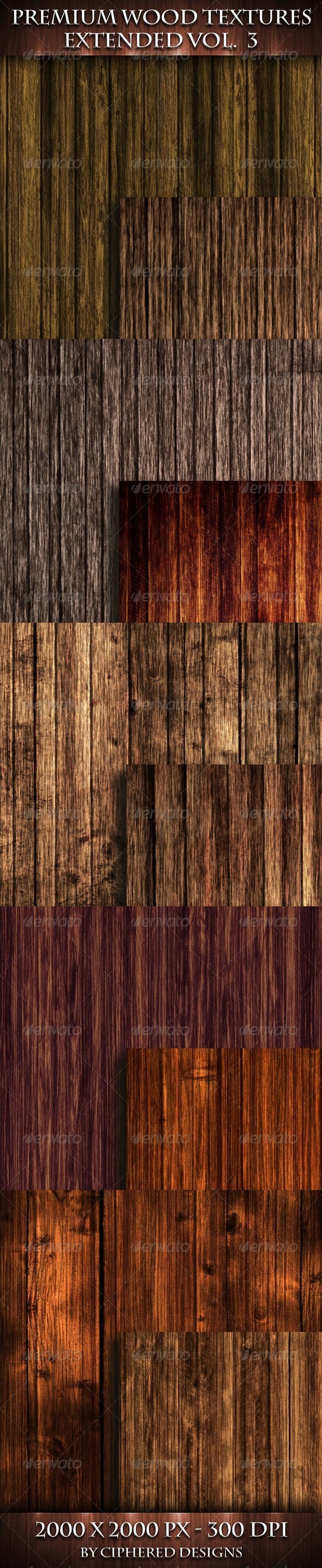 Premium Wood Textures Extended - Vol 2 - Wood Textures