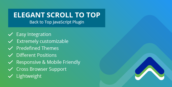 elegant scroll to top back to top javascript plugin preview