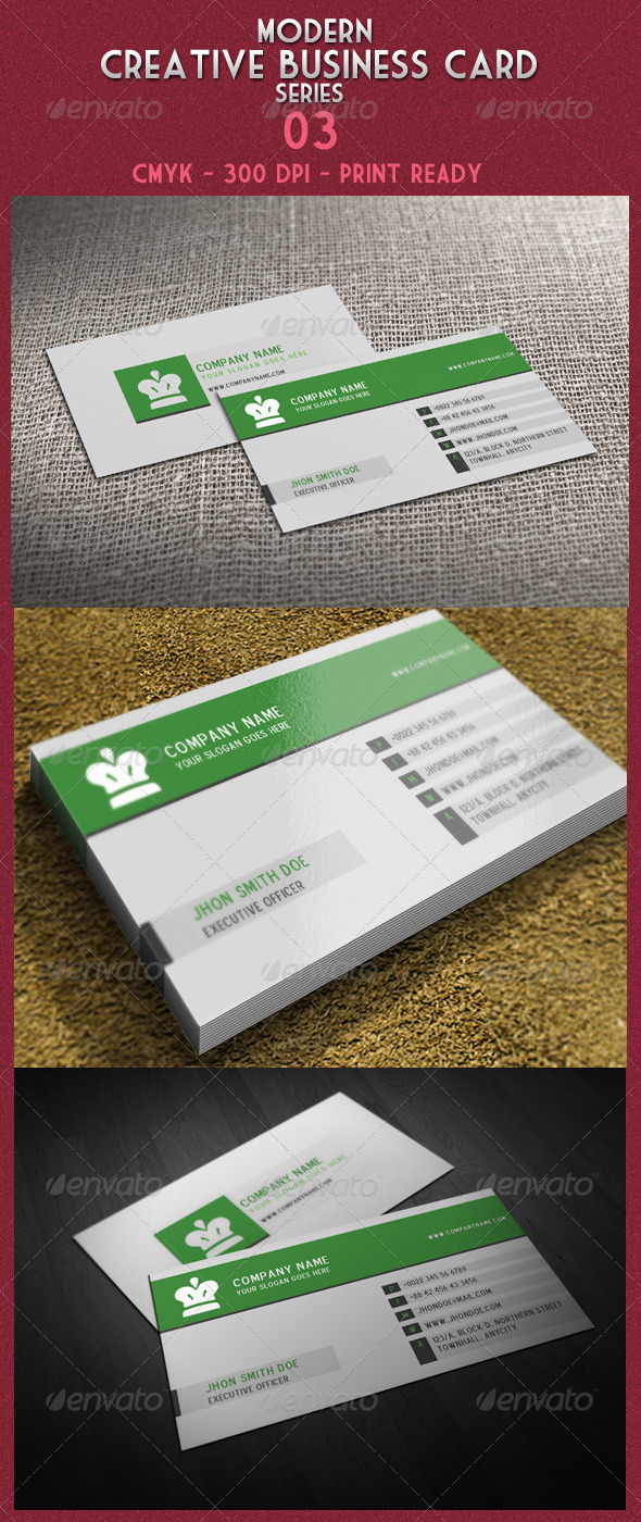 Modern Creative Business Card Series 03 - Creative Business Cards