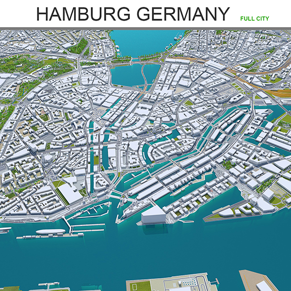 Hamburg City Germany - 3Docean 27716421