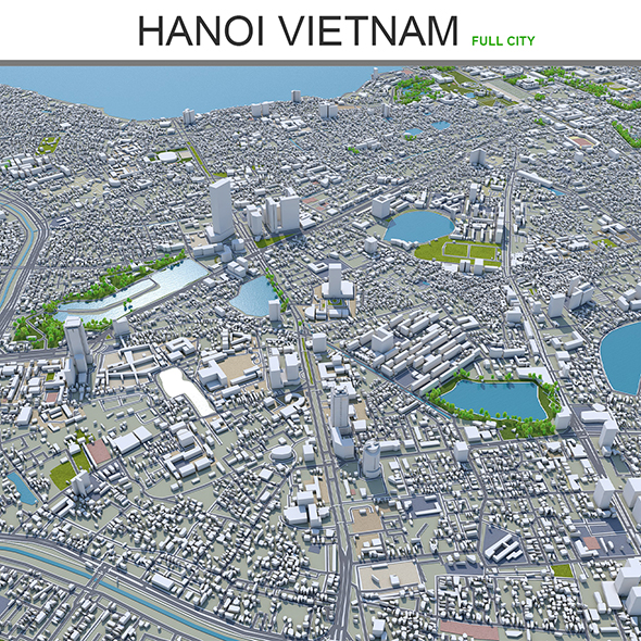 Hanoi city 3d - 3Docean 27716433