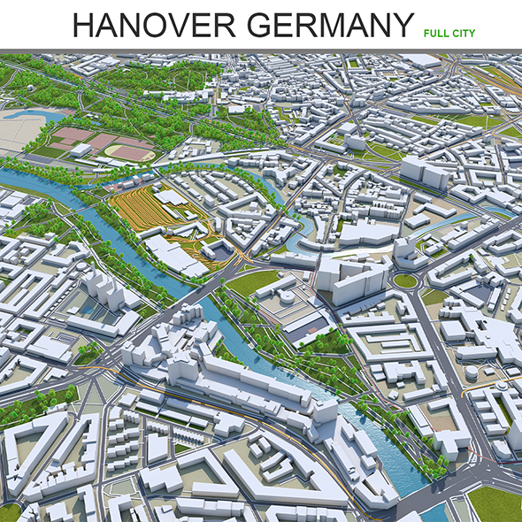 Hanover city Germany - 3Docean 28613854