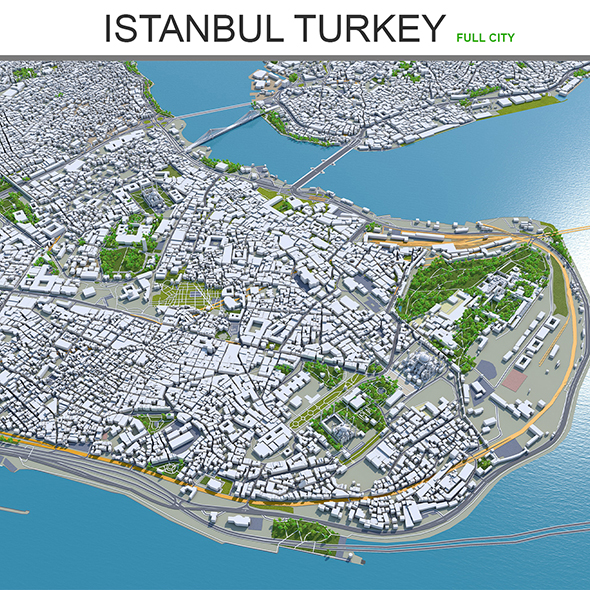 Istanbul city Turkey - 3Docean 28613931
