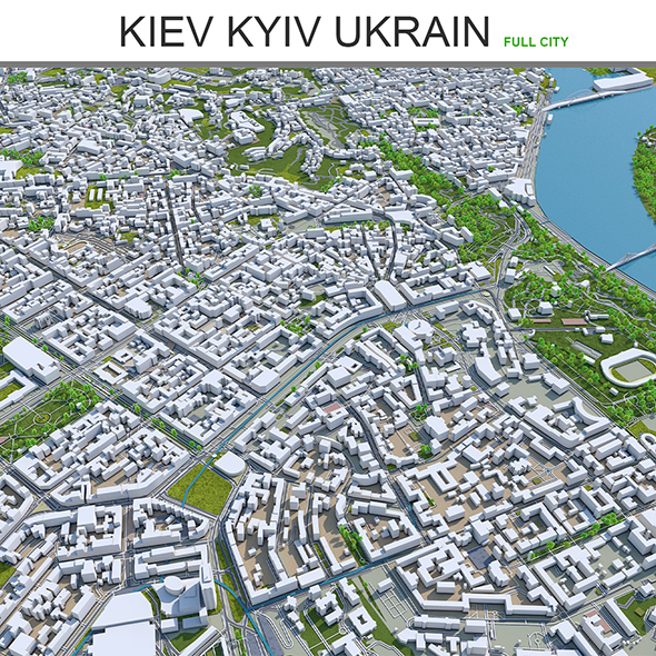 Kiev Kyiv city - 3Docean 28613986