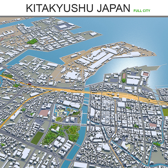 Kitakyushu city Japan - 3Docean 28614000