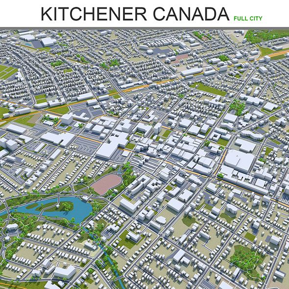 Kitchener city Canada - 3Docean 28614044