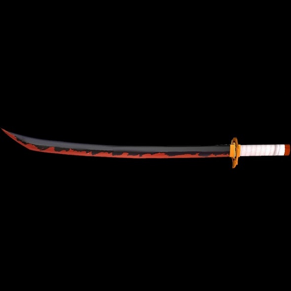 Rengoku Kyojuro sword - 3Docean 33731235