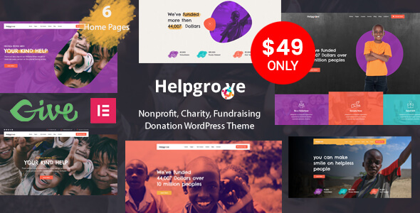 Helpgrove - Nonprofit - ThemeForest 25900316