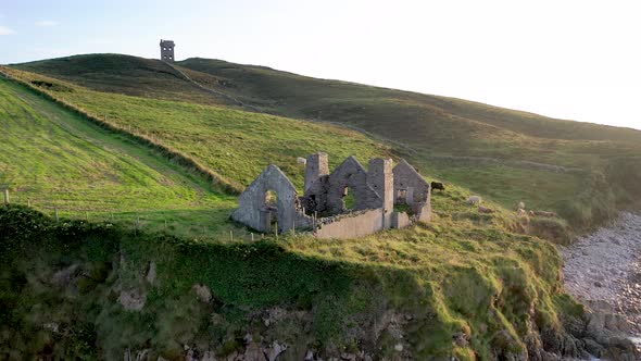 The Remains of the 1790 to 1805 Kelp Factory Teach Dearg or the Red House at Crohy Head Near Maghery alt