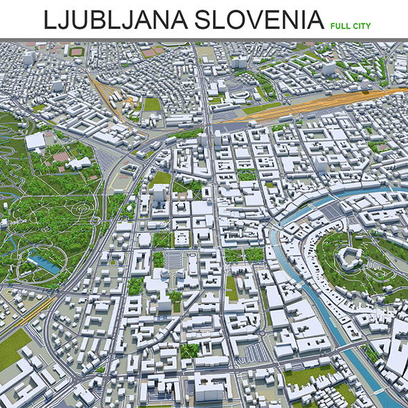 Ljubljana Slovenia City - 3Docean 27719625