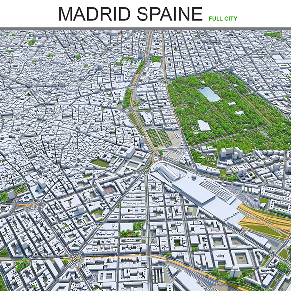 Madrid city Spain - 3Docean 28619055