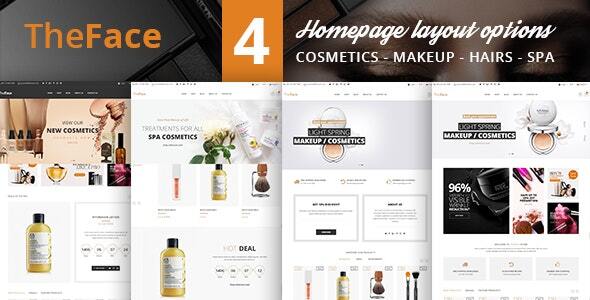 Extraordinary Beauty Cosmetics Store HTML Template - TheFace