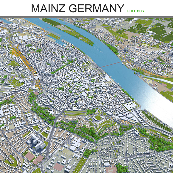 Mainz city Germany - 3Docean 28619145
