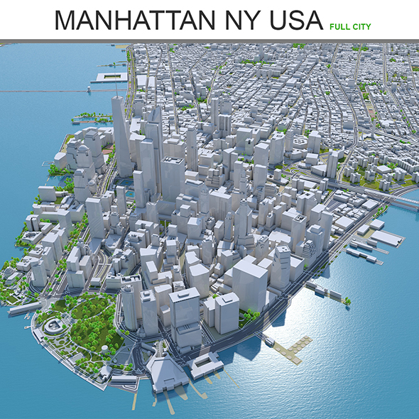 Manhattan City 3D - 3Docean 27727078