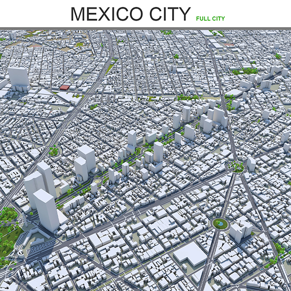 Mexico City 3D - 3Docean 27728141