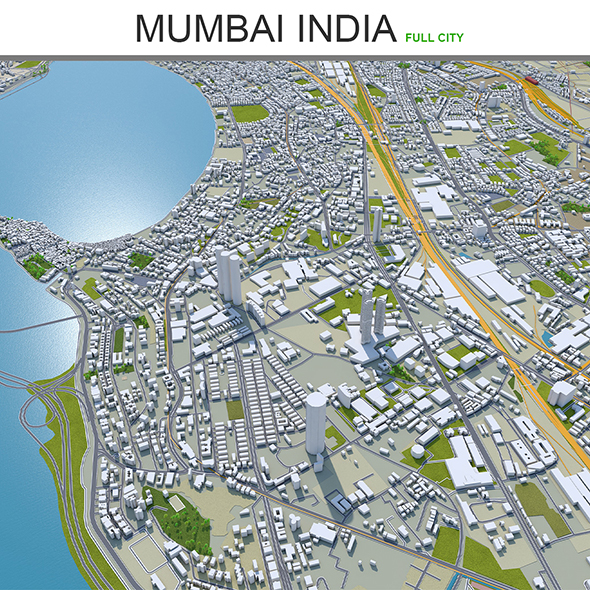 Mumbai city 3d - 3Docean 28619372