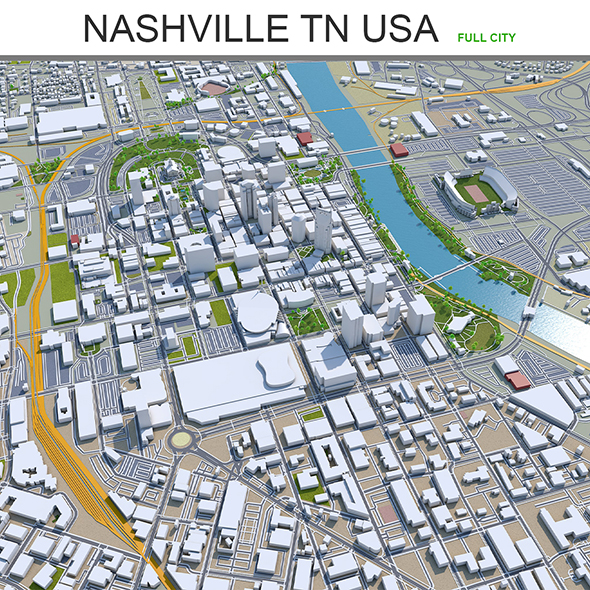 Nashville city Tennessee - 3Docean 28619434