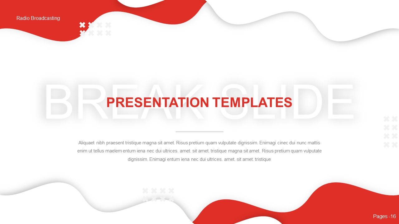 Radio Broadcasting Powerpoint Template Presentation, Presentation Templates