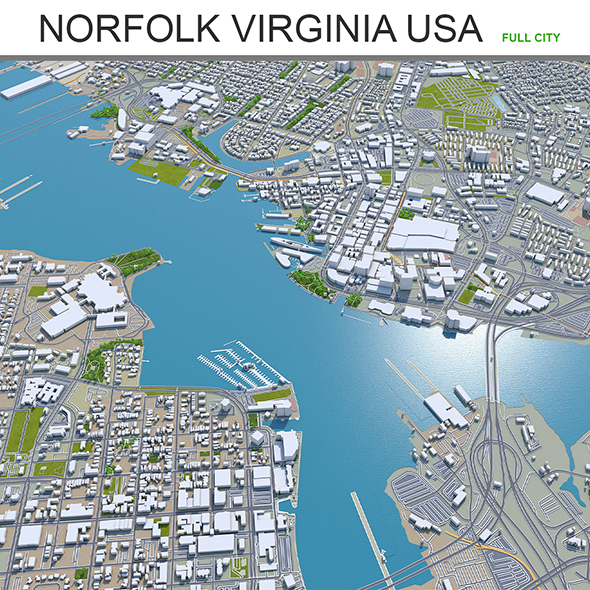 Norfolk city Virginia - 3Docean 28619930