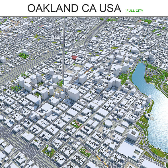 Oakland city California - 3Docean 28620293