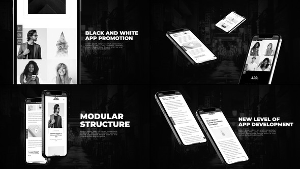 Black And White App Promo