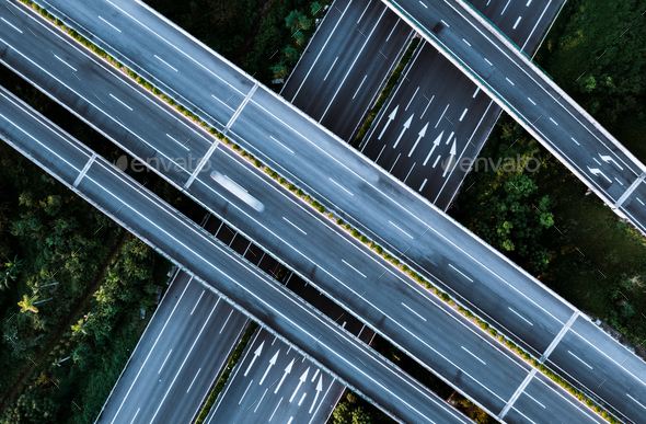 Highway Interchange Road Stock Photo By Liufuyu 