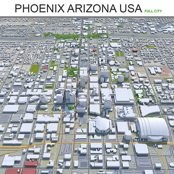 Phoenix city Arizona - 3Docean 28622584