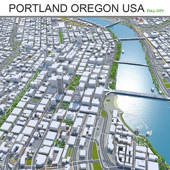 Portland City Oregon - 3Docean 27733268