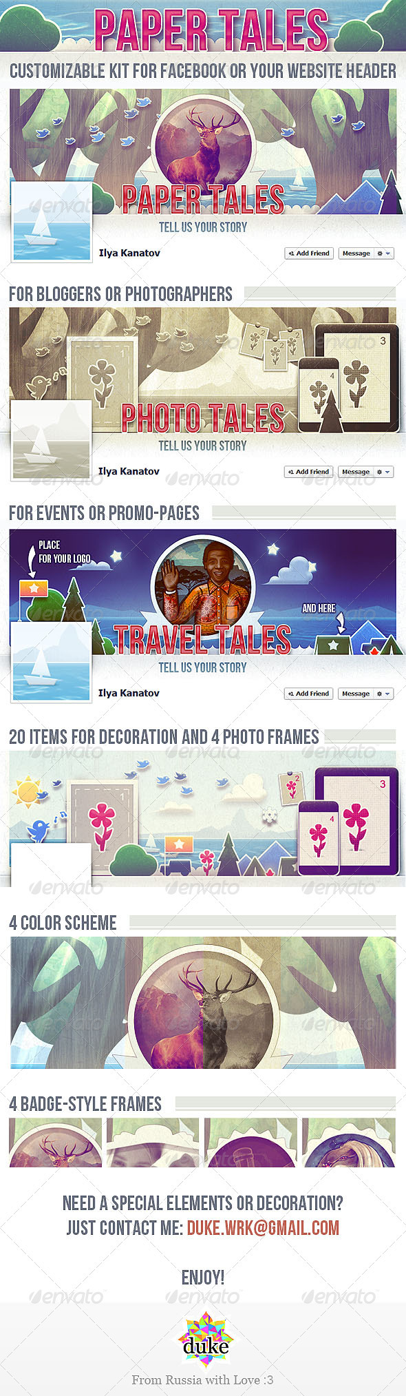 Paper Tales FB Timeline Cover - Facebook Timeline Covers Social Media