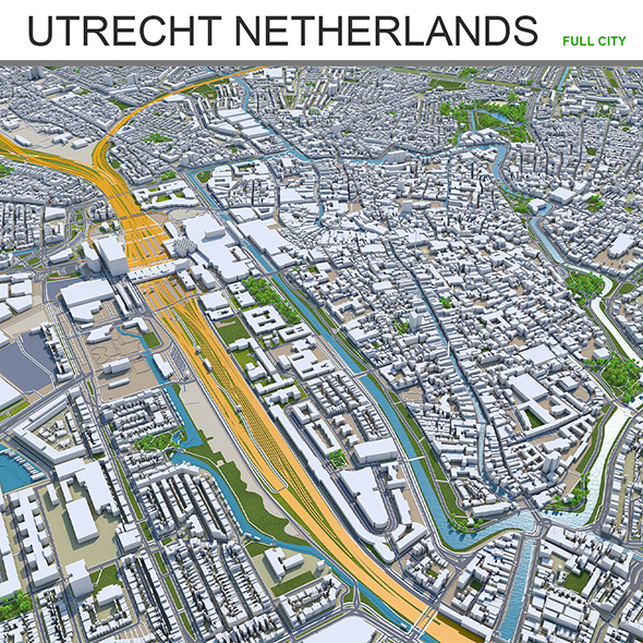 Utrecht City Netherlands - 3Docean 27749576