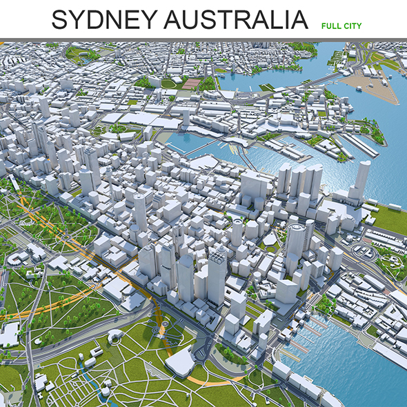 Sydney City Australia - 3Docean 27748988