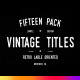 15 Grunge Vintage Titles Pack 3