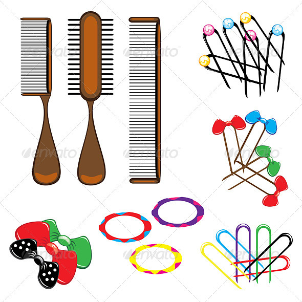 Hair accessories - Objects Vectors