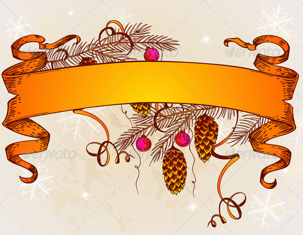 Vintage Banner - Christmas Seasons/Holidays