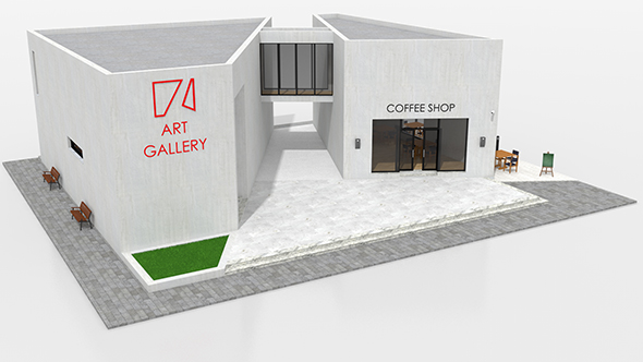 Contemporary Art Gallery - 3Docean 33747677