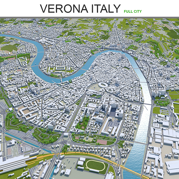 Verona city Italy - 3Docean 28630221