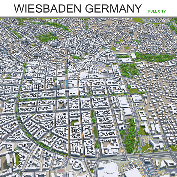 wiesbaden city Germany - 3Docean 28630450
