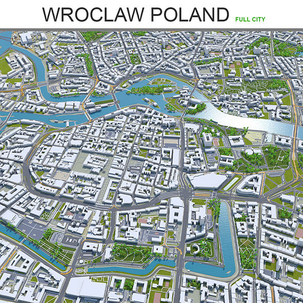 Wroclaw City Poland - 3Docean 27750402