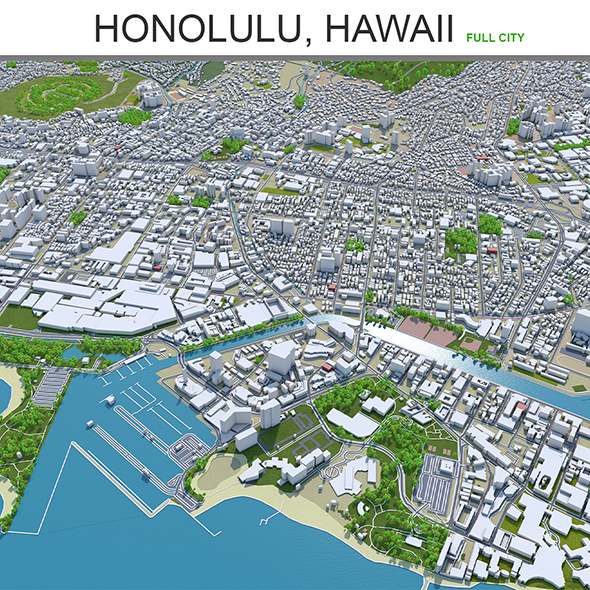 Honolulu Flat Terrain - 3Docean 27716621