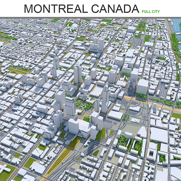 Montreal City3D Model - 3Docean 27730298