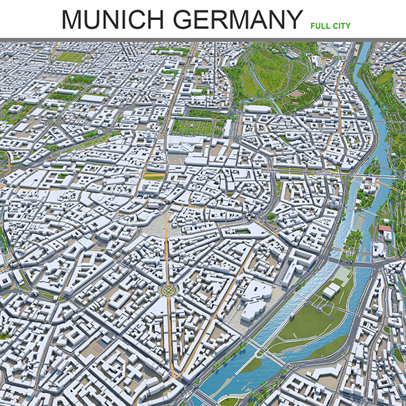 Munich city Germany - 3Docean 28619398