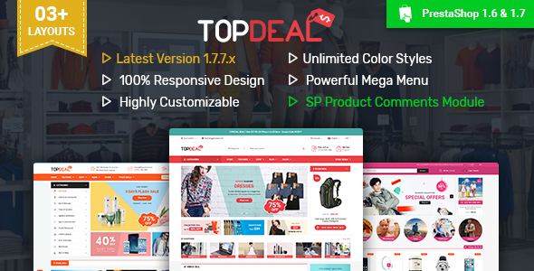 TopDeal - Multipurpose Responsive PrestaShop 1.6 & 1.7 Theme