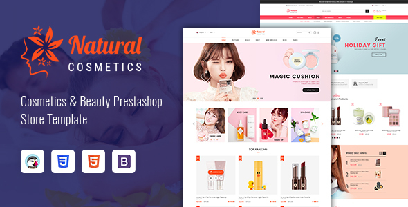 Natural – Cosmetics and Beauty Prestashop 1.7 Theme