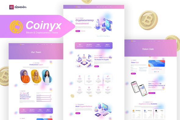 Coinyx - Cryptocurrency - ThemeForest 33712162